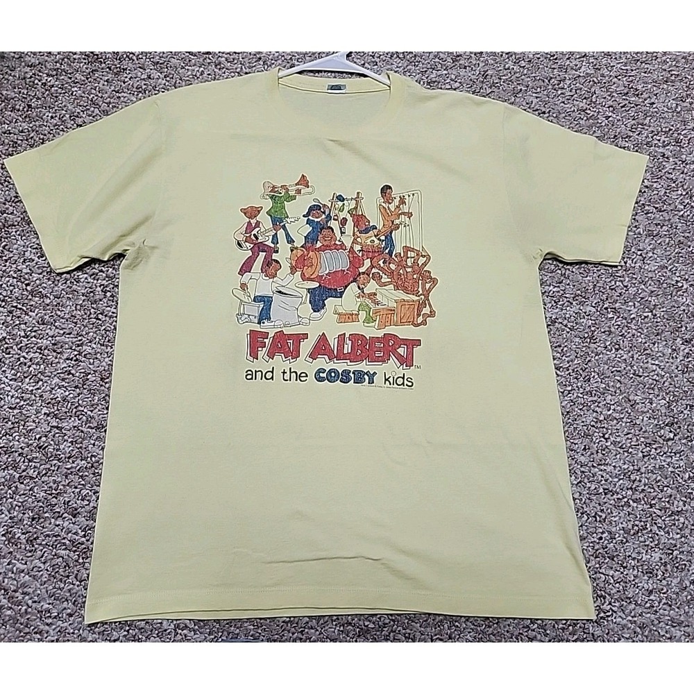 Pacific‎ Fat Albert & The Cosby Kids Rare and Vintage L T-shirt Yellow